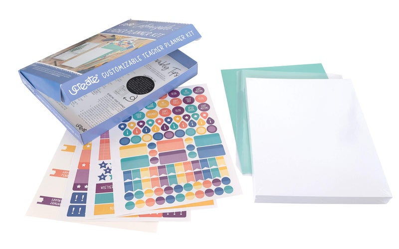 UCreate Customizable DIY Teacher Planner Kit, 8.5" x 11", 157 Pieces (P1000128) - Image 2